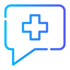 medical bubble icon