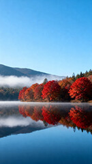 Autumn Lake Reflection