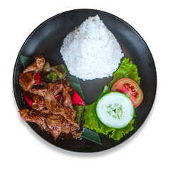 fried rice with chicken