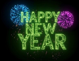 Festive New Year Text