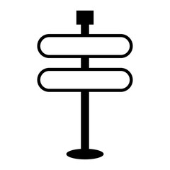 Road Sign vector, clip art, and symbol. Flat design of road sign concept and simple design