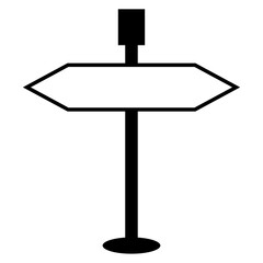 Road Sign vector, clip art, and symbol. Flat design of road sign concept and simple design