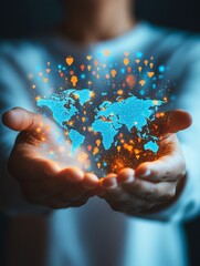 Offshoring and global remote work concept
