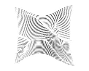 Abstract wavy lines pattern vector illustration