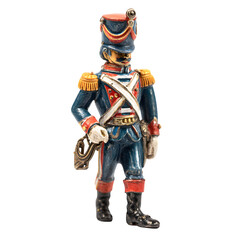 Vintage Nutcracker Soldier isolated on transparent background