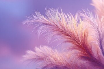 Obraz premium Abstract feather illustration in pastel colors for background and design