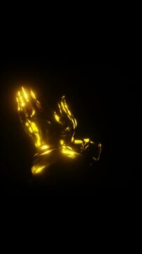 that prayer hand emoji [ purple gold aura ]