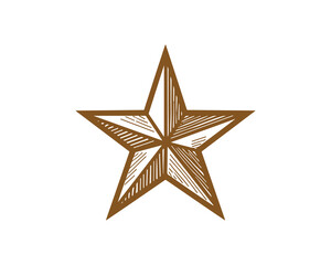 Obraz premium hand drawn star sketch vector illustration