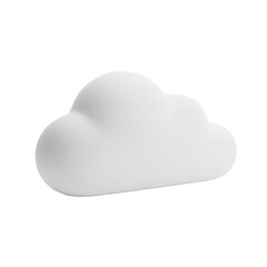 Dreamy cloud rendering with smooth textures and celestial form for graphic design elements