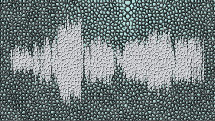 Abstract background with a textured pattern and sound wave, modern and unique art