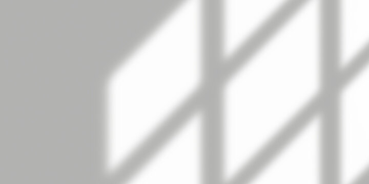 Shadow overlay effect from window blinds on a white wall, creating a geometric pattern of light and shadow, perfect for backgrounds and design elements isolated on transparent background