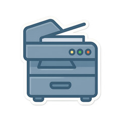 Office multifunction printer copier and scanner icon.