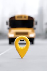 Bus approaching designated GPS geofence zone, School bus GPS tracking
