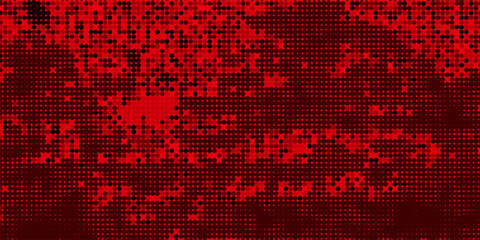 Led screen texture. Digital display. Color pixel background. Lcd monitor . Red television videowall with dots. Projector grid template. Electronic diode effect. Vector illustration.
