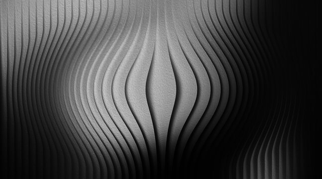 Gray Scale Abstract Texture with Wave Patterns and Textured Surface Design Concept