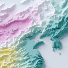 Shifting borders through topographic visualization, USA China conflict