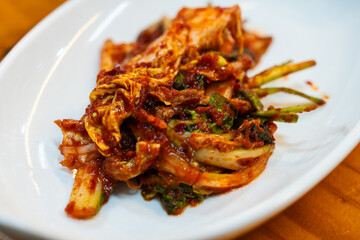 spicy fresh kimchi called geotjeori