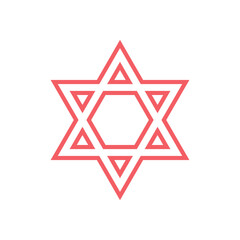 David star icons set flat vector template design trendy