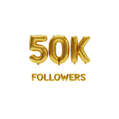 golden 50k followers thanks