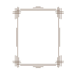 simple frame border isolated.eps