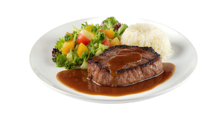 Gourmet Meal on a Plate