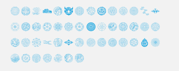 Chinese Traditional Pattern Phoenix Dragon Flower Vector