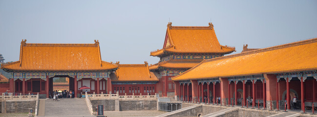 panoramic view of the Forbidden City in Beijing, China