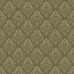 Vector damask seamless pattern with Ornamental Motifs. Vector design Sophisticated Decorative Design  for, Wallpaper, Fabric, Branding, Packaging, Invitations, Wedding, Home Decor Design