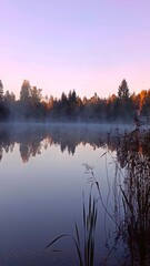 sunrise over the lake