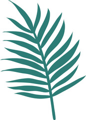 Tropical leaf and flower vector