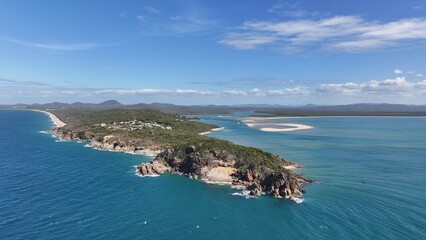 Spectacular aerial photo of 1770 Seventeen Seventy Queensland Australia
