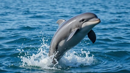 Naklejka premium Bottlenose Dolphin Leaping
