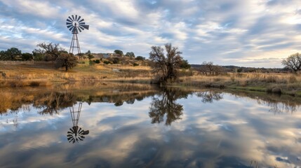 Tranquil Rural Landscapes: Lakes, Rivers & Ponds with Reflections, Green Forests and Blue Skies