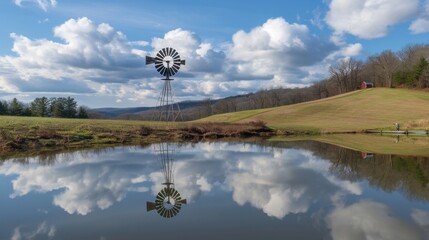 Tranquil Rural Landscapes: Lakes, Rivers & Ponds with Reflections, Green Forests and Blue Skies