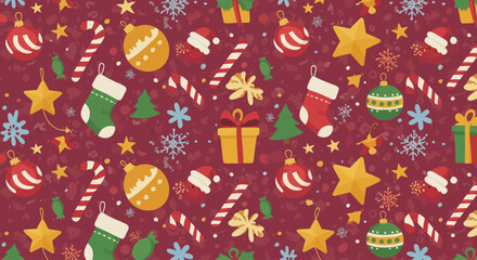 seamless pattern with christmas trees