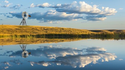 Tranquil Rural Landscapes: Lakes, Rivers & Ponds with Reflections, Green Forests and Blue Skies