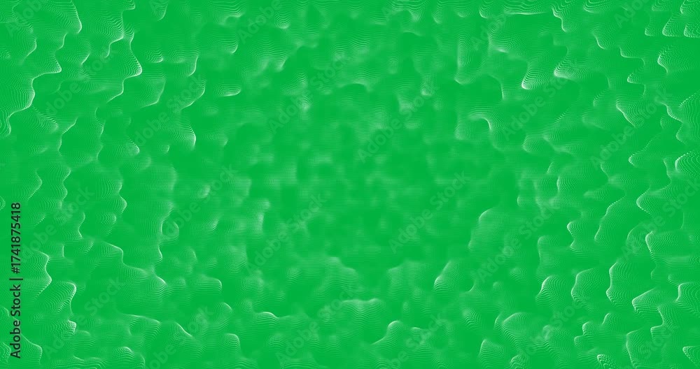 Canvas Prints animation of white waves on transparent background