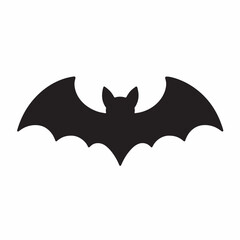 Fototapeta premium Spooky bat silhouette flying for Halloween night