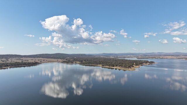 Aerial photo of Leslie Dam Queensland Australia