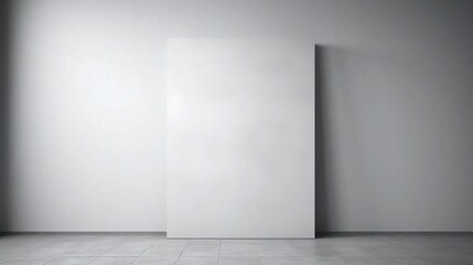 A blank canvas half-covered in soft gray paint, symbolizing a business in the middle stage, awaiting influence from strategic shifts that could lead to growth or decline.