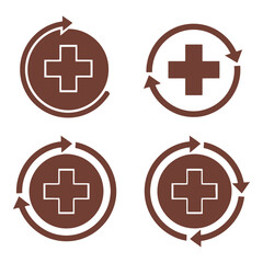 Obraz premium Abstract minimalist background with brown curved lines for graphic design projects