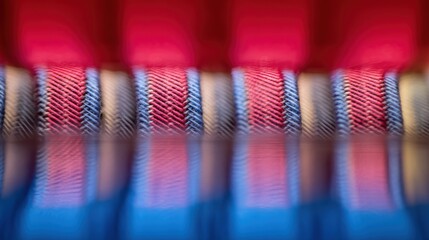 Symmetrical Fabric Weave Texture with Enhanced Contrast from Blurred Complementary Background