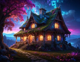 Obraz premium eastern european traditional house