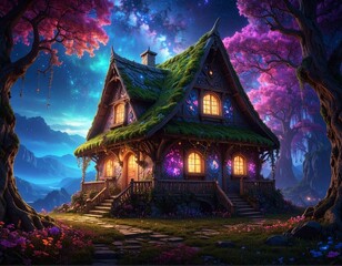 Obraz premium Mystical Eastern European House