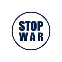Stop war vector illustration icon
