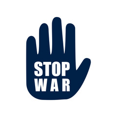 Stop war vector illustration icon