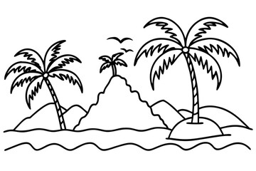 palm trees on the beach