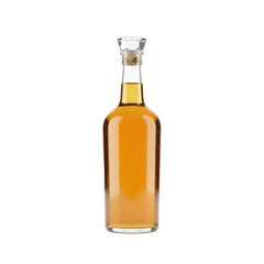 Clear Glass Bottle with Golden Liquid