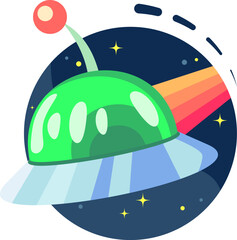 An alien craft visited