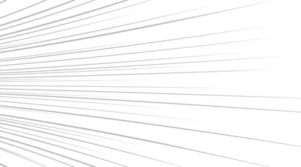 Abstract white background with dynamic gray lines radiating from a corner, creating a sense of speed and energy, perfect for modern designs and creative projects